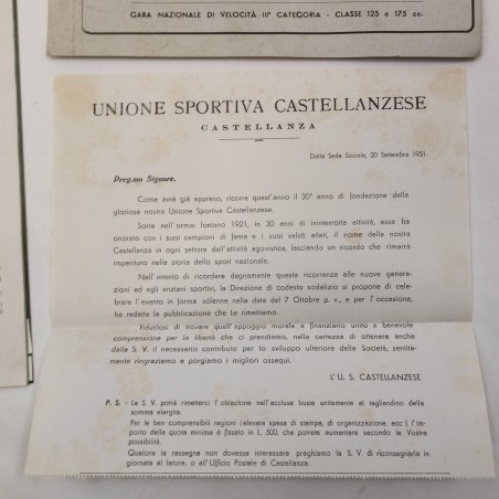 Unione Sportiva Castellanzese - rivista, circolare e programma gara