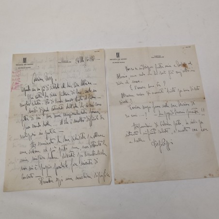 Lettera personale dirigente FIAT anno 1947