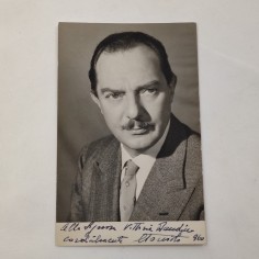 EDOARDO TONIOLO cartolina con autografo originale 1960