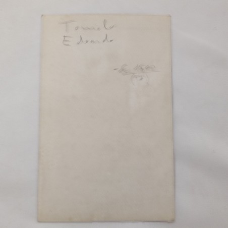 EDOARDO TONIOLO cartolina con autografo originale 1960