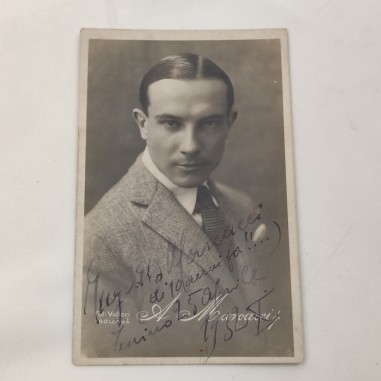 AUGUSTO MARCACCI cartolina con autografo originale 1932 X