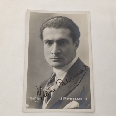 NERIO BERNARDI cartolina con autografo originale