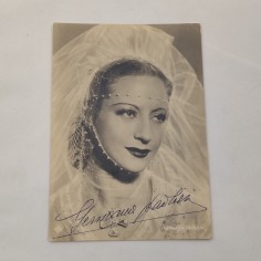 GERMANA PAOLIERI cartolina con autografo originale