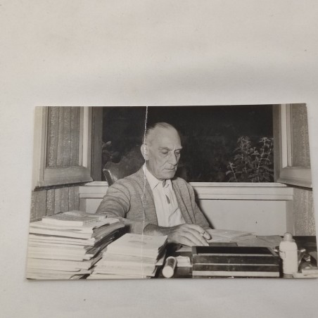 LUIGI CIMARA Photo Press con dedica e autografo originali, piega al dritto