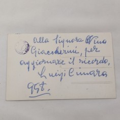 LUIGI CIMARA Photo Press con dedica e autografo originali, piega al dritto 2
