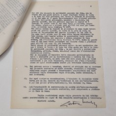 GASTONE MOSCHIN autografo su contratto cinematografico film LE FATE 1966 2