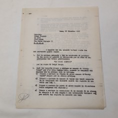 GINO LANDI autografo su contratto cinematografico originale LE DOLCI SIGNORE