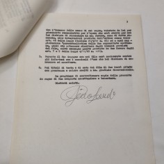 GINO LANDI autografo su contratto cinematografico originale LE DOLCI SIGNORE 2