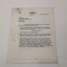 FRANCO FABRIZI autografo su contratto cinematografico film LE DOLCI SIGNORE