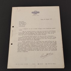 GERMAN COBOS autografo su cntratto cinematografico anno 1968
