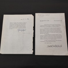 LUCISANO e CASTELLARI lotto di due lettere autografe