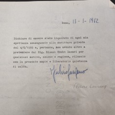 LUCISANO e CASTELLARI lotto di due lettere autografe 2