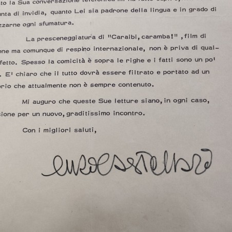 LUCISANO e CASTELLARI lotto di due lettere autografe