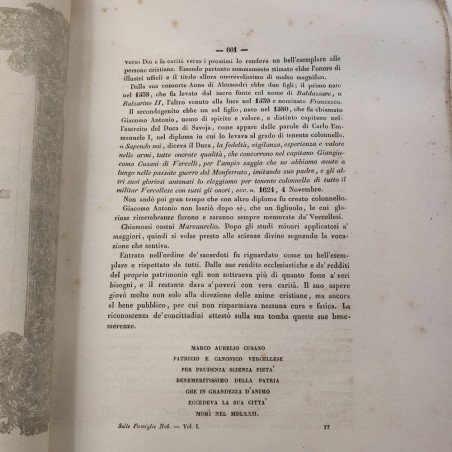 Dispensa Famiglie Nobili della Monarchia dei Savoia Narrazioni Vol I