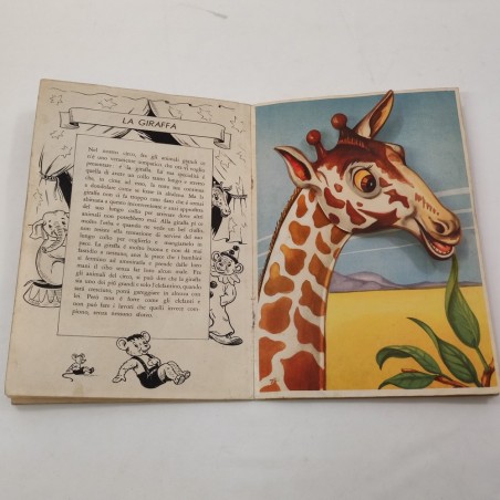 Album Animali del circo pubblicazione anni 30/40 con figure animate