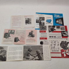 Lotto di 5 cataloghi cineprese e proiettori NORIS - NIZO - BELL & HOWELL 2