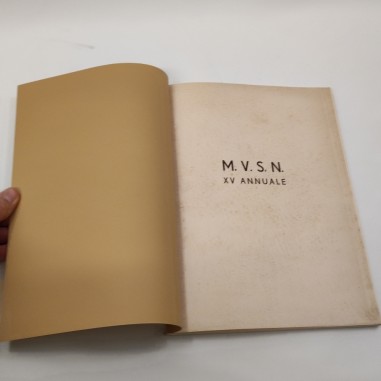 Libro fascista M.V.S.N. XV Annuale, manca la copertina