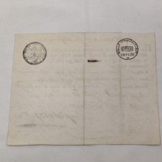Ricevuta di pagamento per eredità fu Francesco Sabbioni 1830 2