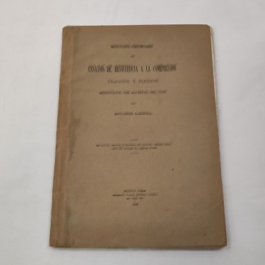 Libro: Resultados Preliminares de Ensayos de esistencia a la compresion 1839
