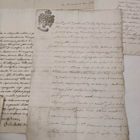 Lotto di 14 documenti famiglia Nasalli Rocca periodo dal tardo 700 al 1946