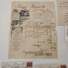 Lotto di 7 tra documenti e cartoline per l'Avv. Cairo di Piacenza primo 900 2
