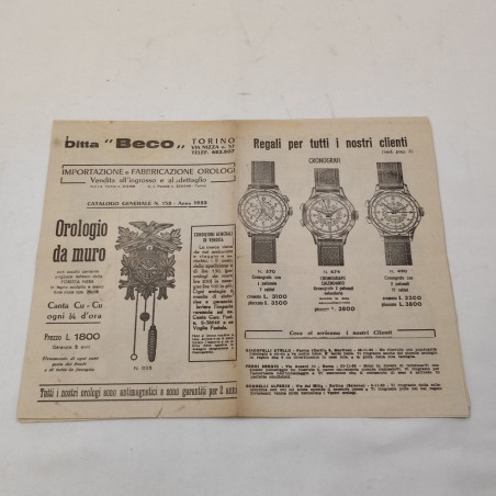 Catalogo vendita corrispondenza ditta BECO anno 1955 n° 158