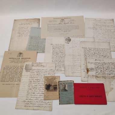 Lotto di 14 documenti famiglia Nasalli Rocca periodo dal tardo 700 al 1946
