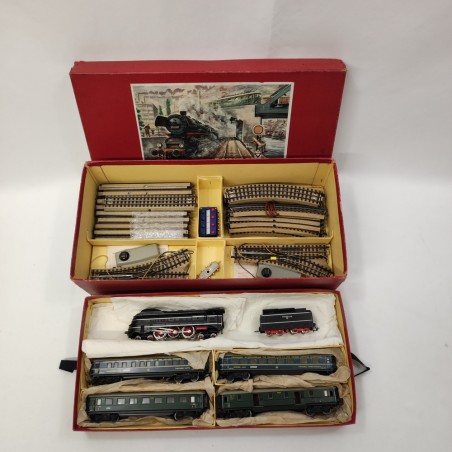 Marklin Set SK 846/4J  Anni '50 loco vapore carrozze e binari sc. H0