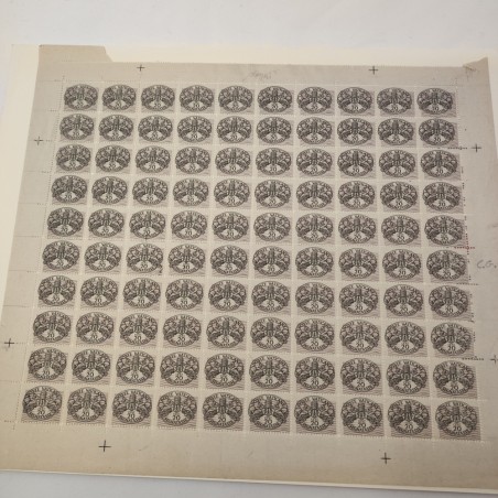 1946 - Vaticano Segnatasse 20 c. nero su violetto pallido, sfondo litografico la