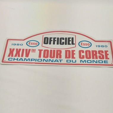 Replica targa commemorativa XXIV tour de course 1980 Championnat du Monde