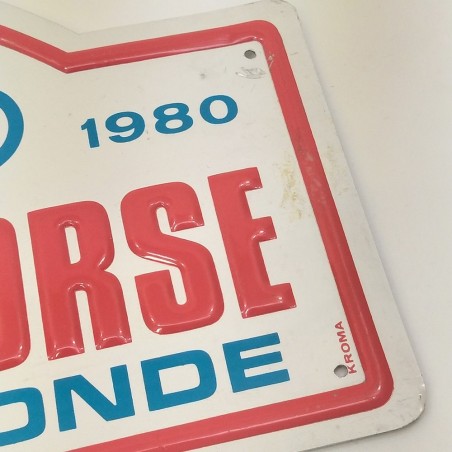 Replica targa commemorativa XXIV tour de course 1980 Championnat du Monde