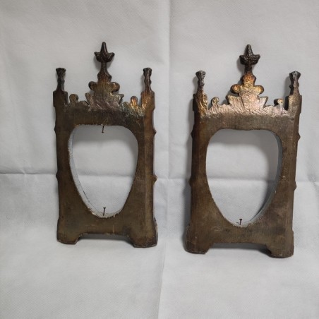 Coppia cornici fine 700 in legno massiccio dipinto