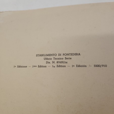 Catalogo parti di ricambio Vespa 125