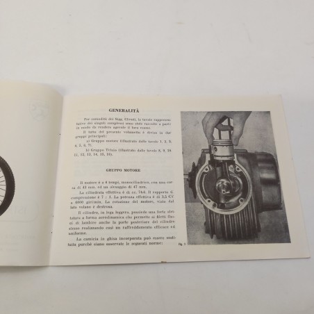 Ristampa Libretto istruzioni e manutenzione Capriolo 75 cc Caproni Trento