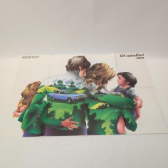 Manifesto FIAT 131 Mirafiori allegato Quattroruote n° 11 Novembre 1974