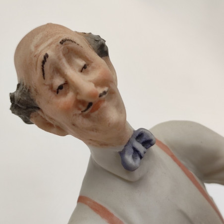 Gruppo ceramico - il sarto e il cliente - ceramista Pucci marchio A