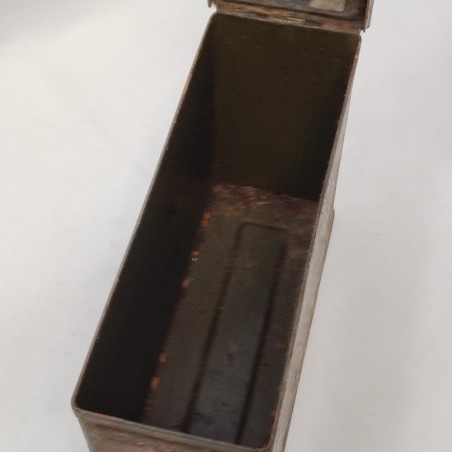 WWII Scatola cartucce per mitragliatrice alleata metallo