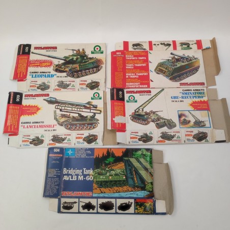 Atllantic - 5 scatole ORIGINALI Carri: 601, 603, 604, 605, 606