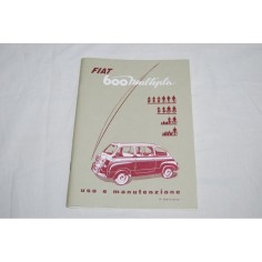 RISTAMPA - LIBRETTO USO MANUTENZIONE FIAT 600 MULTIPLA 7° ED. 1959