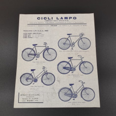 CICLI LAMPO folgio con gamma prodotti 1947