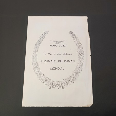 Moto Guzzi brochure corse 1955