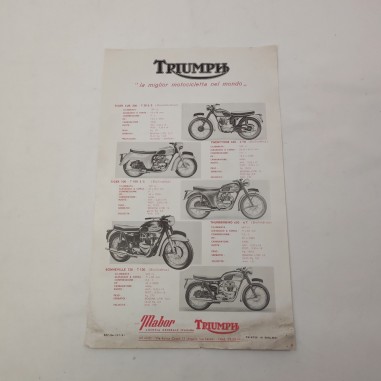 Brochure moto Triumph 1961 discreta