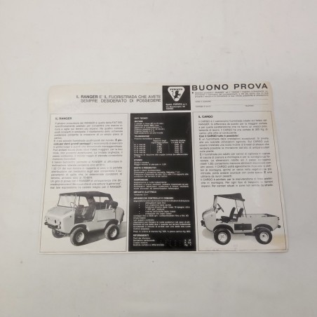 Brochure Ranger Cargo foglio singolo 33x25 cm ondulazioni