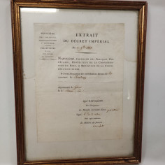 Extrait du Decret Imperial du 11/9/1813 Napoleone 2