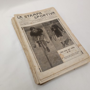 Rivista LA STAMPA SPORTIVA lotto di 35 numeri anno 1912