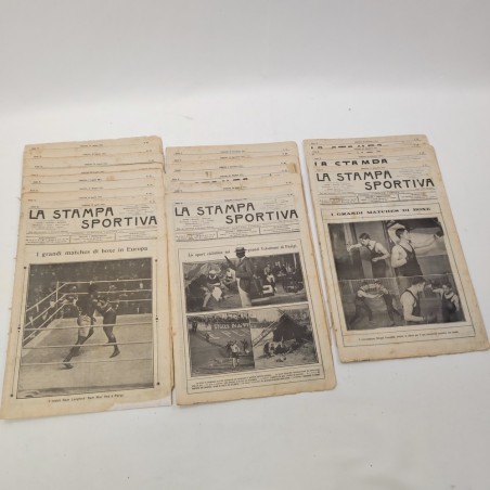 Rivista LA STAMPA SPORTIVA lotto di 17 numeri anno 1911
