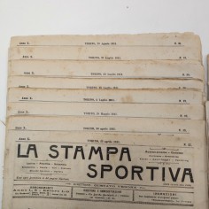 Rivista LA STAMPA SPORTIVA lotto di 17 numeri anno 1911 2
