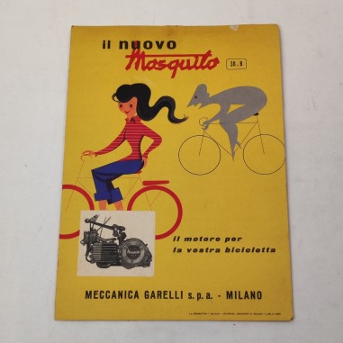 Cartoncino Il nuovo Mosquito Garelli 38.B anno 1953