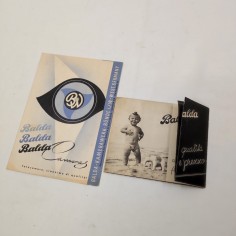 Macchinee fotografiche BALDA lotto di due cataloghi anni 40