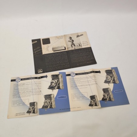Macchinee fotografiche BALDA lotto di due cataloghi anni 40